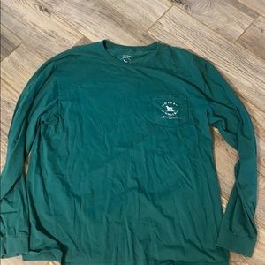 Over Under Long Sleeve Green Shirt